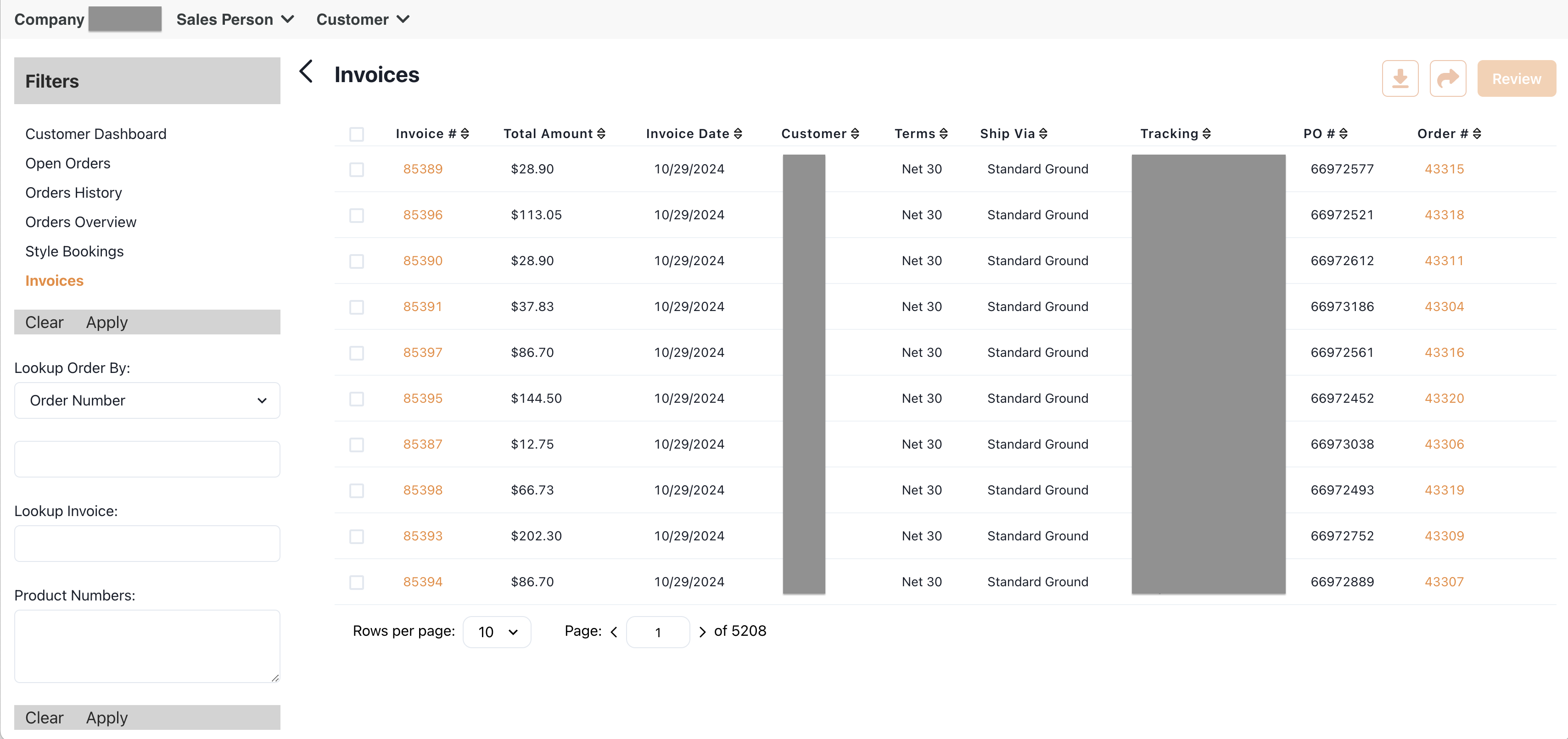 Invoices